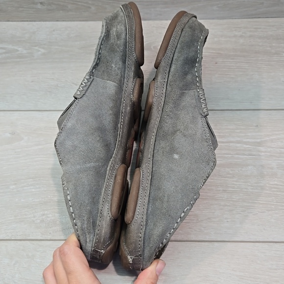 Olukai Men\'s Moloa Kohana Leather Gray Loafers Slip On Shoes Sz 11.5 main image 6